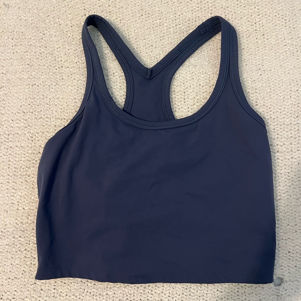 Purple crop tank top